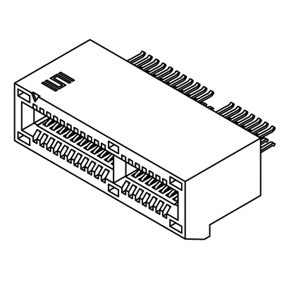 Samtec PCIE Series Female Edge Connector, Edge Mount, 36-Contacts, 1mm Pitch, 2-Row, Solder Termination
