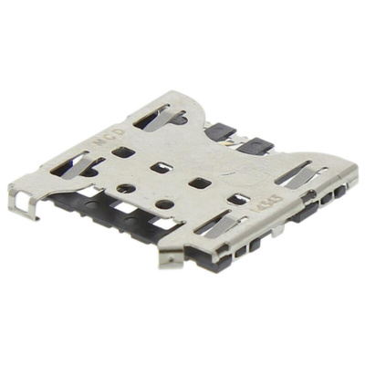 Molex, 78723 6 Way Right Angle Push/Pull Micro Memory Card Connector With Solder Termination