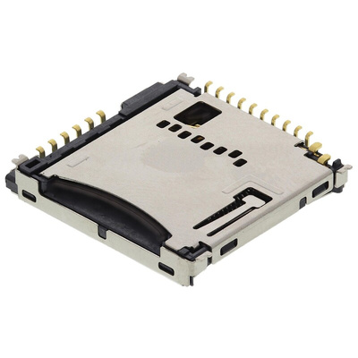 Molex 18 Way Right Angle MicroSD, SIM Memory Card Connector With Solder Termination