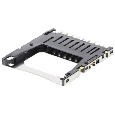 Molex, 67600 9 Way Horizontal Push/Push SD Card Memory Card Connector With Solder Termination