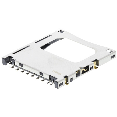 Molex, 67600 9 Way Horizontal Push/Push SD Card Memory Card Connector With Solder Termination