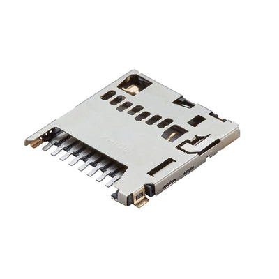 Molex, 503398-1892 8 Way Push-Push Micro SD Memory Card Connector With Solder Termination