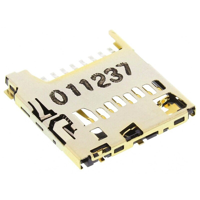 Molex, 503398-1892 8 Way Push-Push Micro SD Memory Card Connector With Solder Termination