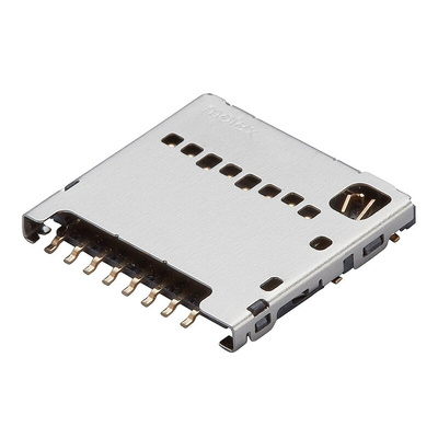 Molex, 104031 8 Way Push/Pull Micro SD Memory Card Connector With Push In Termination