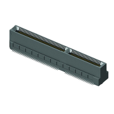 Samtec MEC6-DV Series Vertical Female Edge Connector, Surface Mount, 20-Contacts, 0.635mm Pitch, 2-Row, Solder