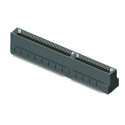 Samtec MEC6-DV Series Vertical Female Edge Connector, Surface Mount, 80-Contacts, 0.635mm Pitch, 2-Row, Solder