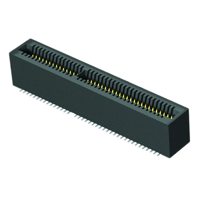 Samtec MEC1 Series Female Edge Connector, Surface Mount, 140-Contacts, 1mm Pitch, 2-Row, Solder Termination