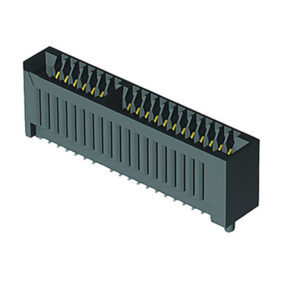 Samtec MECF Series Female Edge Connector, Surface Mount, 60-Contacts, 1.27mm Pitch, 2-Row, Solder Termination