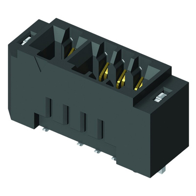 Samtec MEC2 Series Female Edge Connector, Surface Mount, 16-Contacts, 2mm Pitch, 2-Row, Solder Termination