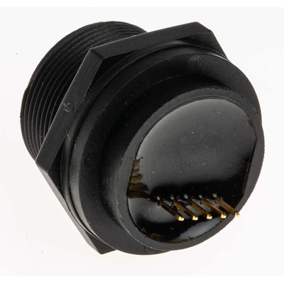 RS PRO Straight, Panel Mount, Socket Type Mini IP67 USB Connector