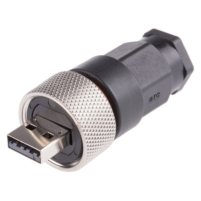 RS PRO, Cable Mount, Plug Type A 2.0 IP67 USB Connector