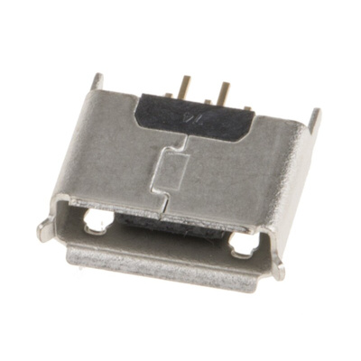 Wurth Elektronik Straight, Through Hole, Socket Type Micro AB 2.0 USB Connector