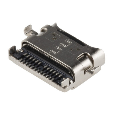 TE Connectivity Straight, SMT, Socket Type C 3.1 IPX4 USB Connector