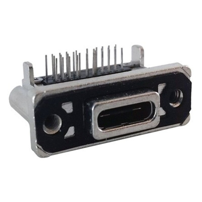 Amphenol ICC Right Angle, PCB Mount, Socket Type C IP67 USB Connector