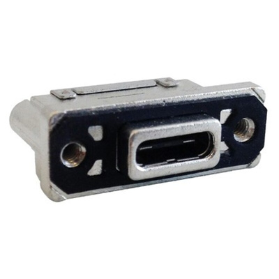 Amphenol ICC Straight, PCB Mount, Socket Type C 3.1 IP67 USB Connector