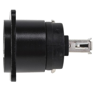 RS PRO Straight, Panel Mount, Socket to Socket Type B to A 2.0 USB Connector