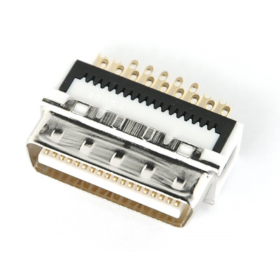 Hirose, DX Male 36 Pin Straight Cable Mount SCSI Connector 1.27mm Pitch, Solder