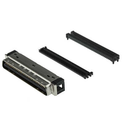 3M Male 68 Pin Right Angle Cable Mount SCSI Connector 1.27mm Pitch, IDT