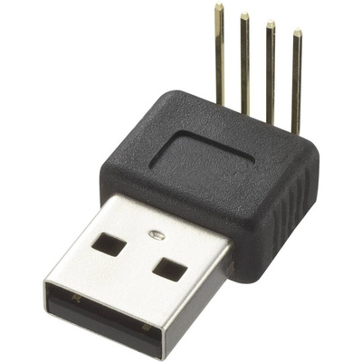 RS PRO, Through Hole, Plug Type A USB Connector