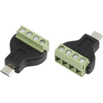 RS PRO, Cable Mount, Plug Type Micro B USB Connector