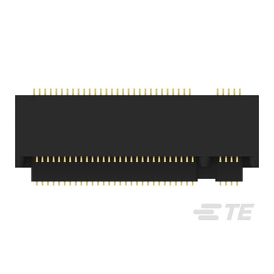TE Connectivity 67 Way Right Angle Card Edge Memory Card Connector With Solder Termination