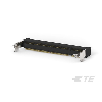 TE Connectivity 0.6mm Pitch 200 Way, Right Angle SMT Mount DIMM Socket ,1.8 V ,500mA