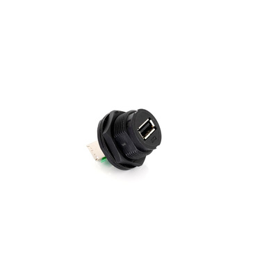 RS PRO Straight, Panel Mount, Socket Type A 2.0 IP67 Coupler