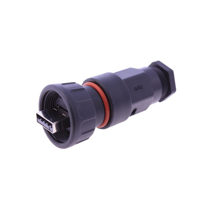 RS PRO Straight, Cable Mount, Socket Type A 2.0 IP67 Type A USB Connector