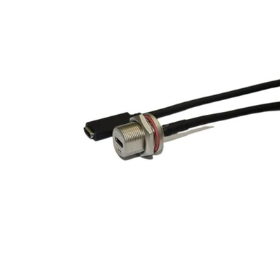 RS PRO Straight, Panel Mount, Socket Type C 3.1 IP68 USB C Connector