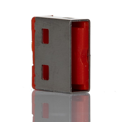 RS PRO Straight, Plug-In Mount, Plug Type A USB Port Blockers
