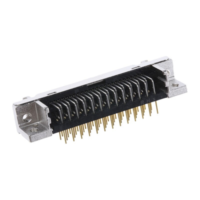 3M, 102 Female 50 Pin Right Angle Through Hole SCSI Connector 2.54mm Pitch, Solder