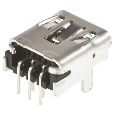 Molex Right Angle, Through Hole, Socket Type B 2.0 USB Connector