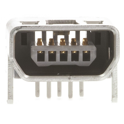 Molex Right Angle, Through Hole, Socket Type Micro AB 2.0 USB Connector