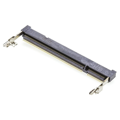 TE Connectivity 0.6mm Pitch 200 Way, Right Angle SMT Mount DDR2 DIMM Socket ,1.8 V