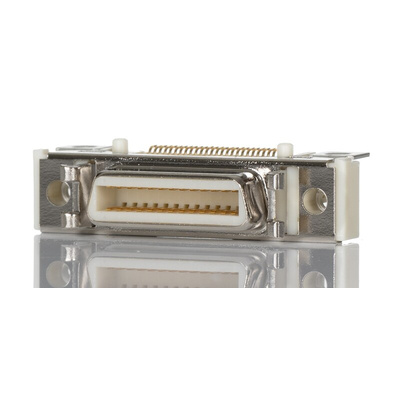 3M Female 26 Pin Right Angle Surface Mount SCSI Connector 0.64mm Pitch, Solder