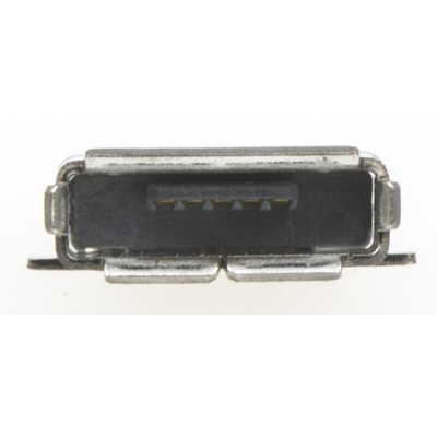 TE Connectivity Right Angle, SMT, Socket Type Micro AB 2.0 USB Connector