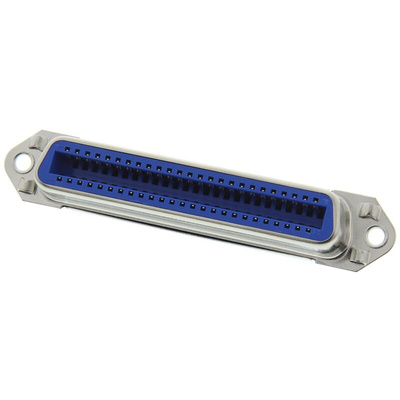 ASSMANN WSW Female 50 Pin Straight Through Hole SCSI Connector 2.16mm Pitch, Solder