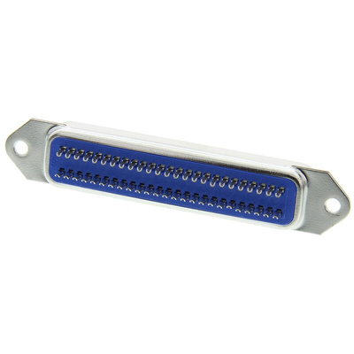 ASSMANN WSW Female 50 Pin Straight Through Hole SCSI Connector 2.16mm Pitch, Solder