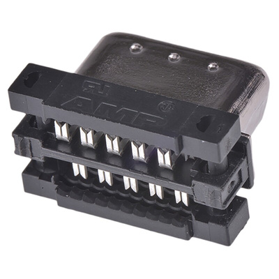 TE Connectivity Male 20 Pin Straight Cable Mount SCSI Connector 1.27mm Pitch, IDC