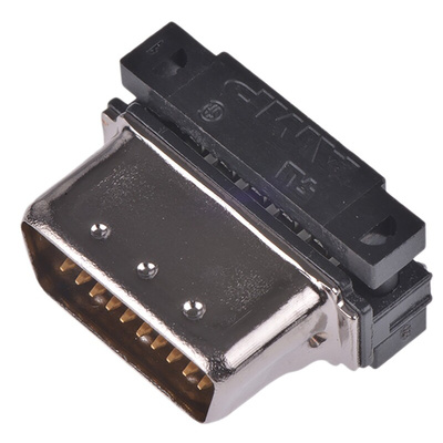 TE Connectivity Male 20 Pin Straight Cable Mount SCSI Connector 1.27mm Pitch, IDC