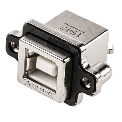 Amphenol ICC Straight, Through Hole, Plug Type B USB Connector