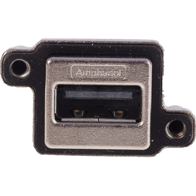 Amphenol ICC Right Angle, Through Hole, Socket Type A USB Connector