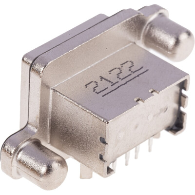 Amphenol ICC Right Angle, Through Hole, Socket Type A USB Connector