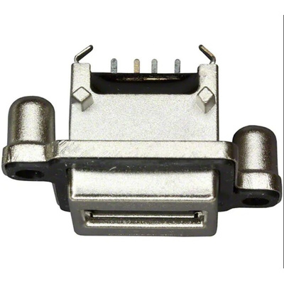 Amphenol ICC Straight, Through Hole, Socket Type A USB Connector