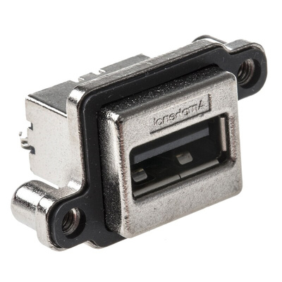 Amphenol ICC Straight, Through Hole, Socket Type A USB Connector