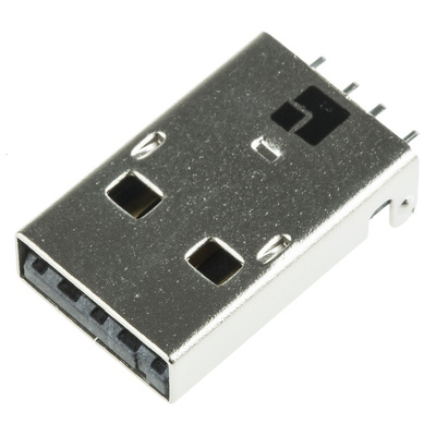 Lumberg Right Angle, SMT, Plug Type A 2.0 USB Connector