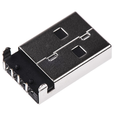 Lumberg Right Angle, Through Hole, Plug Type A 2.0 USB Connector