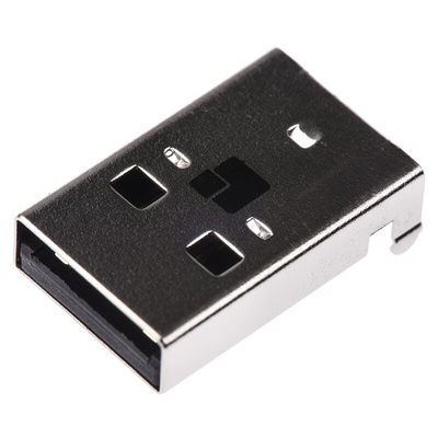 Lumberg Right Angle, Through Hole, Plug Type A 2.0 USB Connector