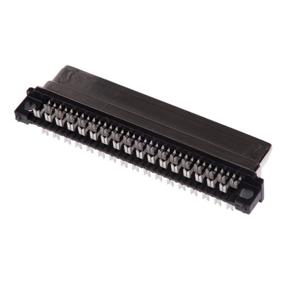 TE Connectivity, AMPLIMITE .050 III Female 68 Pin Right Angle Cable Mount SCSI Connector 1.27mm Pitch, Crimp, Quick