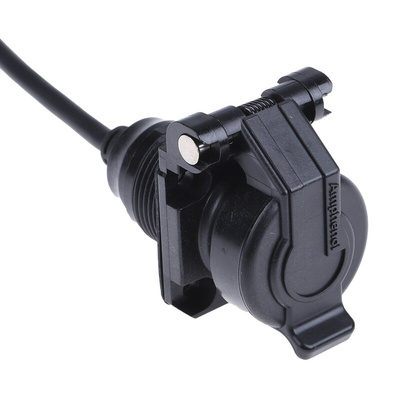 Amphenol Straight, Panel Mount, Female to Male Type A 2.0 IP54 USB Connector